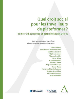 cover image of Quel droit social pour les travailleurs de plateformes ?